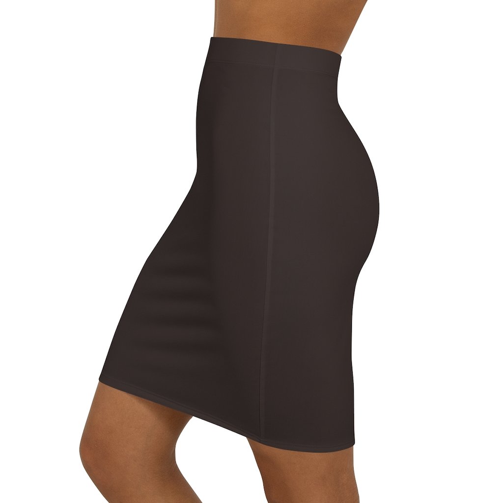 Womens Skirt, Dark Chocolate Brown Pencil Skirt