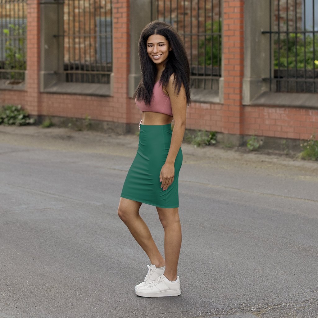 Womens Skirt, Teal Green Pencil Skirt